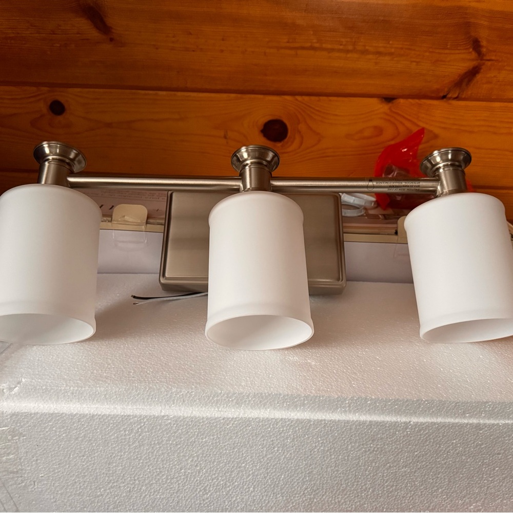 Modern Brushed Nickel Bathroom Vanity Light Fixture